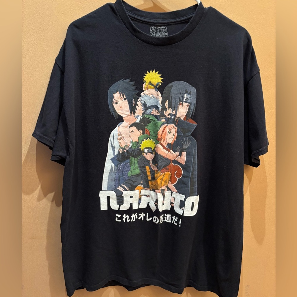 Naruto Shippuden T-Shirt Anime Size XL 100% Cotton